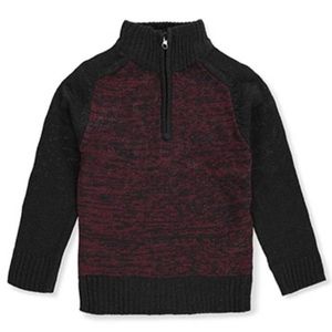 SEZZIT BOYS’ BURGUNDY MULTI SWEATER L